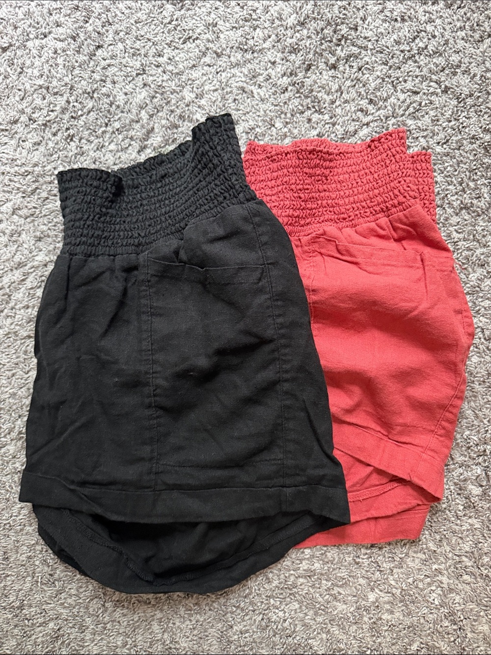 Two pairs of Old Navy Maternity Shorts